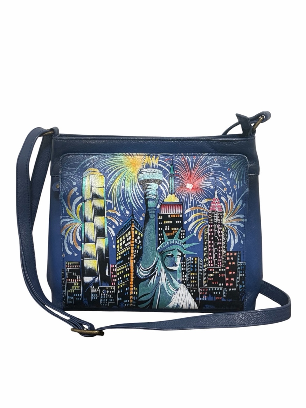 Anuschka Limited Edition “Lady Liberty” Crossbody Organizer - Like New
